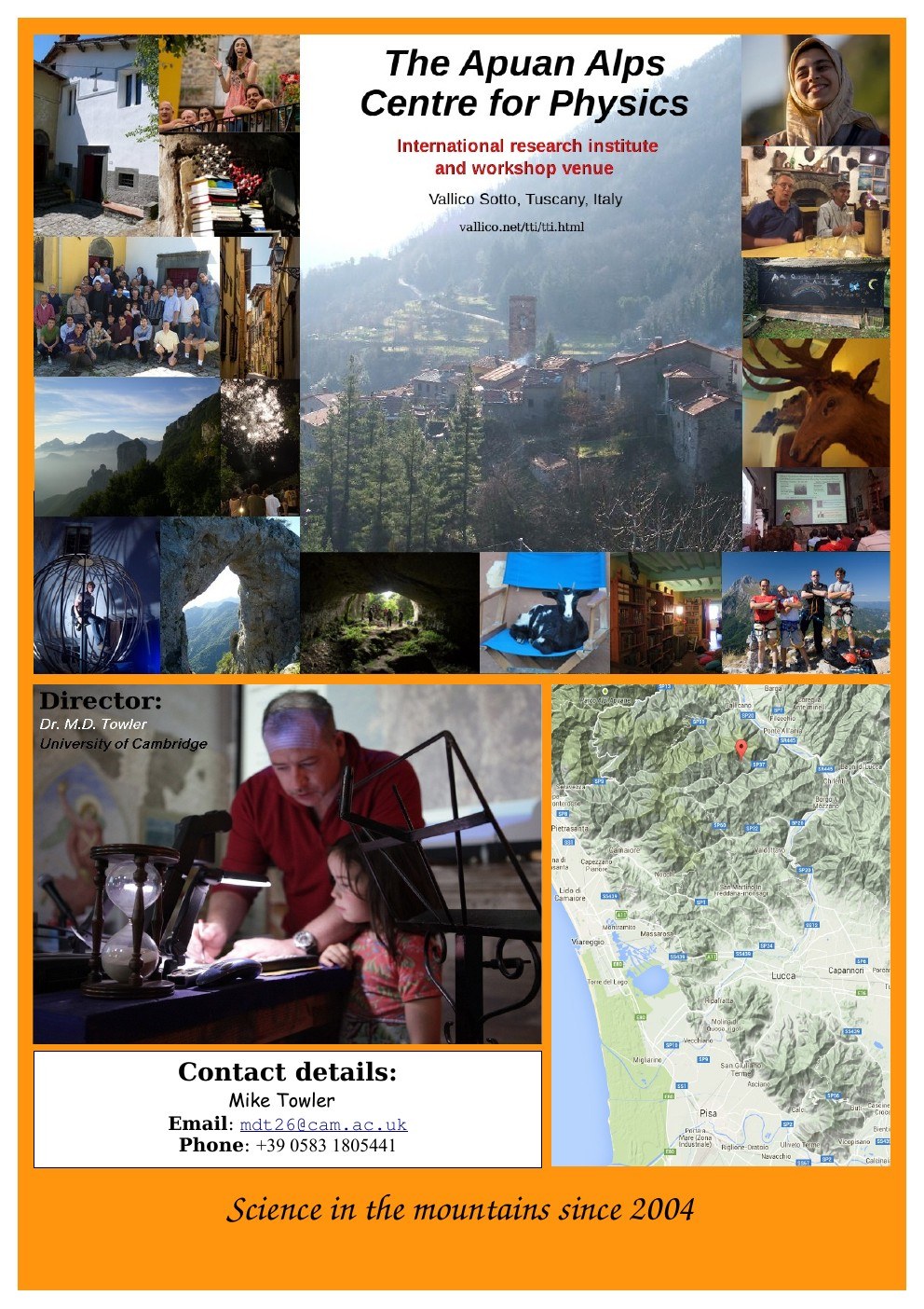 2015 poster for the Apuan Alps Centre for Physics