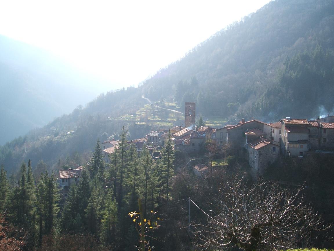 Vallico Sotto seen across the valley